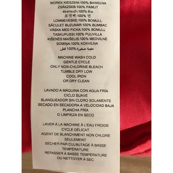 Michael Michael Kors Poplin Shorts Women's Size 14 Cotton in Geranium NEW - Picture 6 of 6